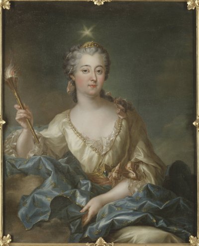 Louise Ulrique de Prussia, drottning av Sverige och Finland - Porträtt av Louisa Ulrika av Preussen (1720-1782), drottning av Sverige, av Grasognon Latinville, Francois-Adrien (1705-1774). Olja på duk. Mått: 103x82cm. Nationalmuseum Stockholm av Francois Adrien Grasognon Latinville