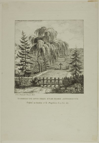 Ludvig XVI:s grav av Francois Alexandre Pernot