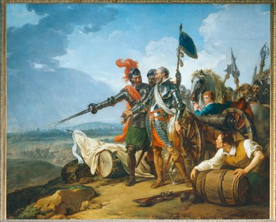 Henri IV för in förnödenheter i Paris ... av François André Vincent