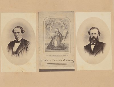 [Baron von Magnus, autograf av kejsar Maximilian av Mexiko, doktor Bosch], 1867. av Francois Aubert
