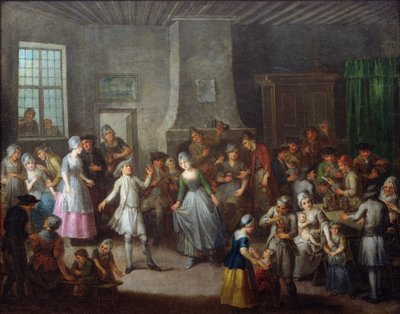Interiör av en krog av Francois Aubert