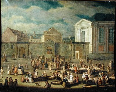 Fiskmarknaden i Cambrai, 1778 av Francois Aubert