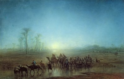Caravan of Bedouins, 1863  av Francois Barry