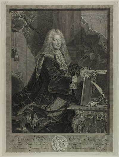 Porträtt av Philibert Orrey av Francois Bernard Lepicie