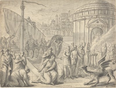 Aesculapius ankomst till Rom av Francois Boitard