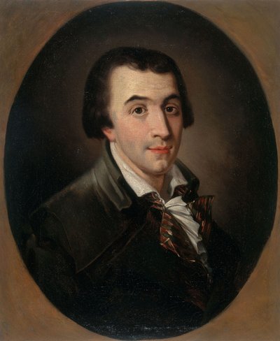 Porträtt av Jacques-Pierre Brissot de Warville 1754-1793, ca. 1790. av Francois Bonneville