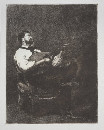 Gitarrspelare av François Bonvin