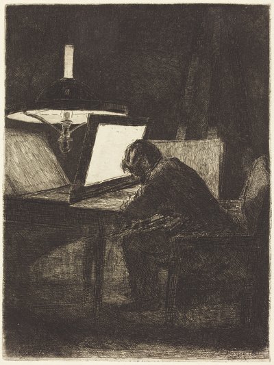 Gravören (Le Graveur) av François Bonvin