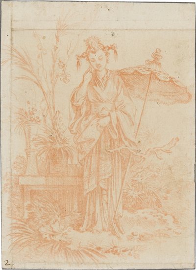 Chinoiserie (Trädgårdsmästarinnan) av François Boucher