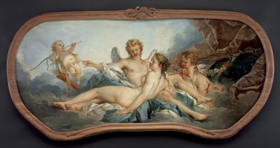 Cupido sårar Psyche av François Boucher