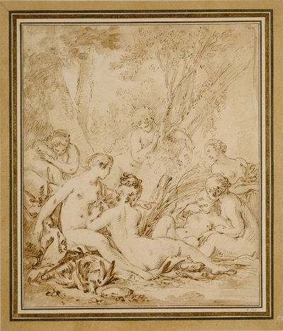 Diana och Callisto av François Boucher