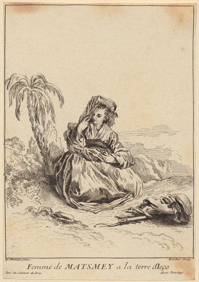 En fångad turturduva av François Boucher