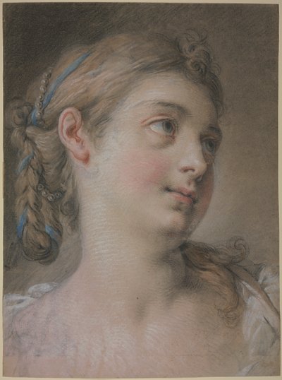 Kvinnans huvud är vänt åt höger av François Boucher