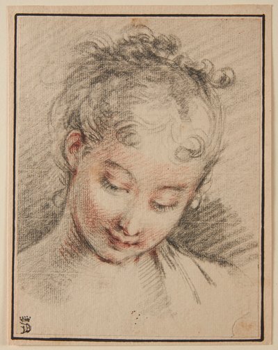 En flickas huvud av François Boucher