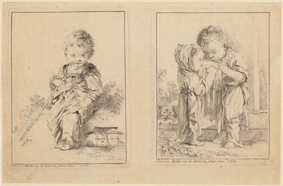 Den lille Savojaren och de små mjölkdrickarna [två skivor] av François Boucher