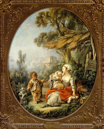 Den lyckliga modern av François Boucher