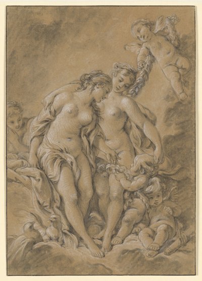 Nymfer och amoriner av François Boucher