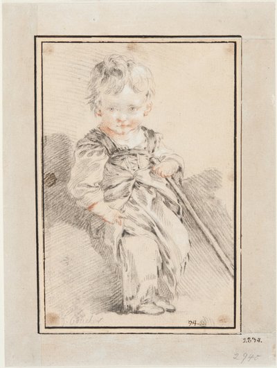 Sittande gosse av François Boucher