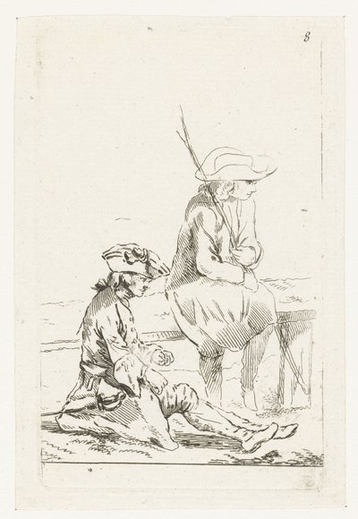 En soldat och en bonde av François Boucher