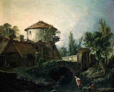 Väderkvarnen, ca 1750 (olja på duk) av François Boucher