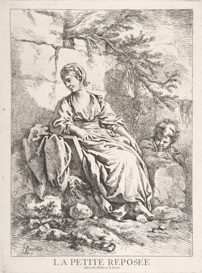 Den vilande flickan av François Boucher