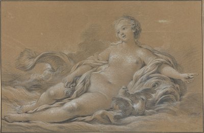 Venus liggande på en delfin av François Boucher