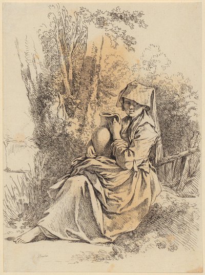 tvätterska av François Boucher