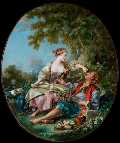 ""träskorna"" Målning av Francois Boucher (1703-1770) 1768 Art Gallery of Ontario, Toronto av François Boucher