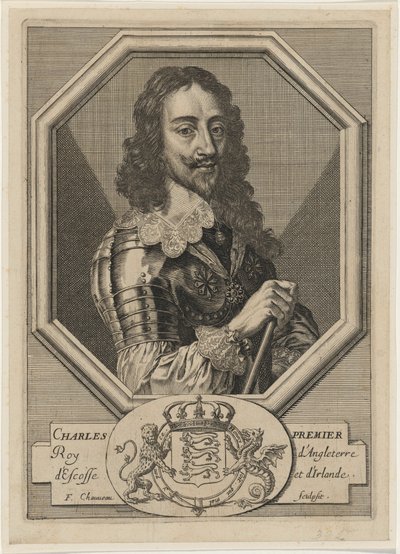 Karl I i en åttkantig ram av Francois Chauveau