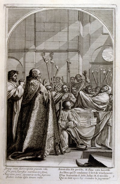Gravyr av Francois Chauveau 1680 
