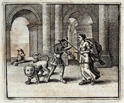 Ulysses följeslagare. Fabler av Jean de La Fontaine (1621-95). Illustration av François Chauveau (1613-1676). Upplaga av 1728. av Francois Chauveau