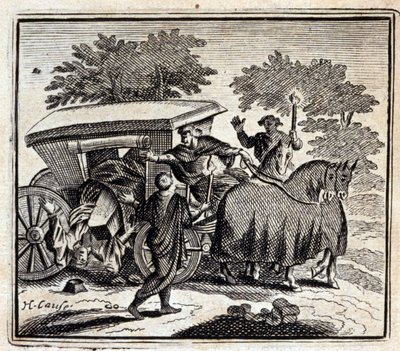 Botemedlet och döden. Fabler av Jean de La Fontaine (1621-95). Illustration av François Chauveau (1613-1676). Upplaga av 1728. av Francois Chauveau