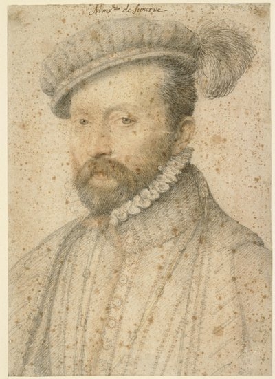 Porträtt av Philibert de Marcilly, herre av Sipierre av François Clouet