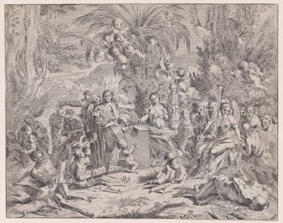 En allegori över måleriet, 1600-talet. av Francois Collignon
