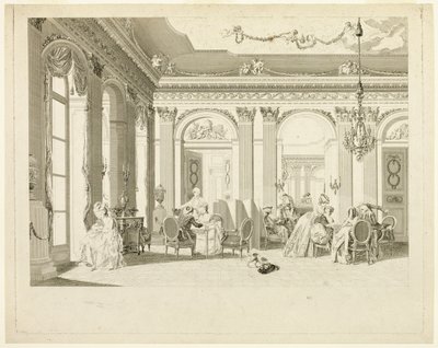 Salongen av Francois Dequevauviller