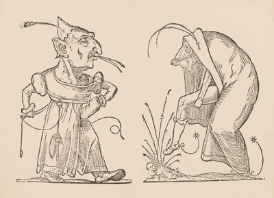 Les Songes Drolatiques de Pantagruel som innehåller flera figurer av uppfinningen ..., [1565]. av Francois Desprez