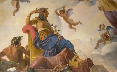 Studien och Genia ägnar det antika Egypten åt Grekland av Francois Edouard Picot