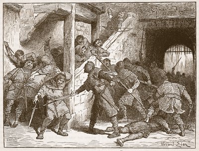 Upproret i Dover, illustration från Cassell