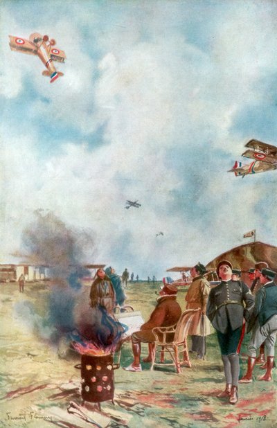 En inversion lite nära marken, 1918, 1926 av Francois Flameng