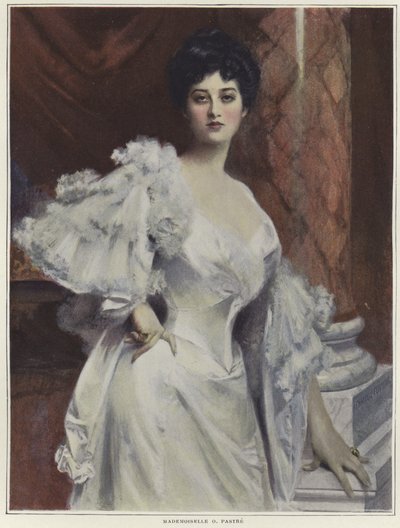Porträtt av Mademoiselle O Pastre av Francois Flameng
