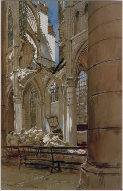 Soissons, 18 maj 1915 av Francois Flameng