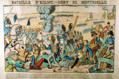 Slaget vid Essling - Montebellos död, 21 maj 1809, c1835 av Francois Georgin