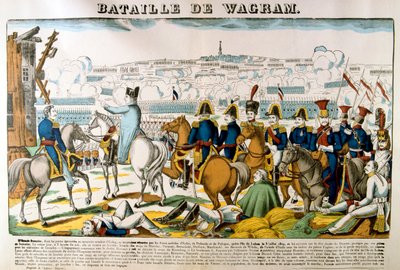 Slaget vid Wagram, 1809, c1835 av Francois Georgin