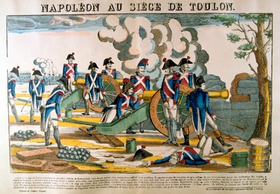 Napoleon vid belägringen av Toulon, 1793, c1835 av Francois Georgin