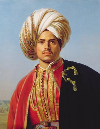 Osmansk turbannad krigare av Francois Henri Alexandre La Fond