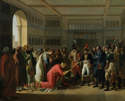 General Bonaparte ger ett svärd till militärchefen i Alexandria, juli 1798, 1808 av Francois Henri Mulard