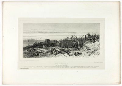 Intagandet av bastion nr 9, från Souvenirer från Italien: Expeditionen till Rom av Francois Hippolyte Lalaisse