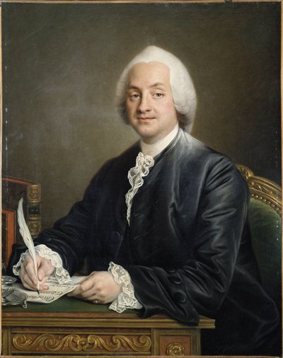 Porträtt av Denis Paul Le Pot de la Fontaine. 1772 av Francois Hubert Drouais
