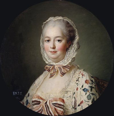 Porträtt av Marquise de Pompadour (1721-1764) - Francois Hubert Drouais (1727-1775). olja på duk av Francois Hubert Drouais