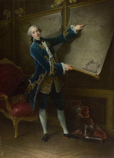 Comte de Vaudreuil, 1758 av Francois Hubert Drouais